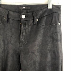 7 for all mankind Black Suede Jeans